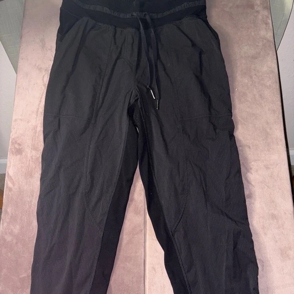 Pants - Black Drawstring Active Trousers for Women